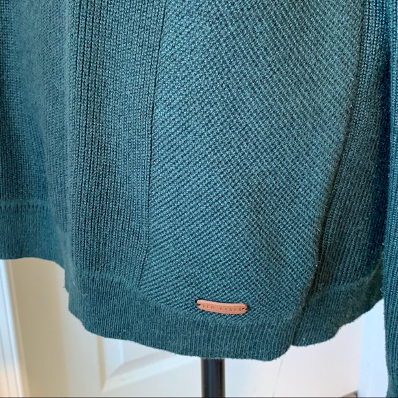 TED BAKER London Textured 1/4 Zip High Neck Hardmun Sweater—SZ. 2XL - Picture 4 of 16